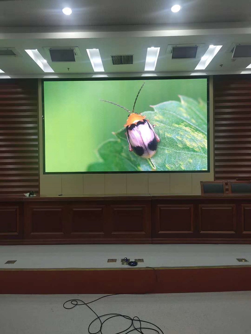 泰州市姜堰區(qū)區(qū)政府1.25小間距l(xiāng)ed顯示屏完美點亮！